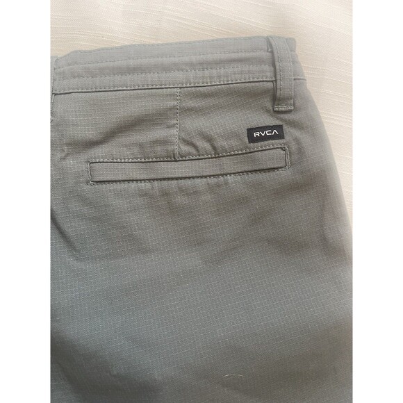RVCA Hidden Drawstring 17” Cotton Polyester Blend Shorts In Dark Gray Sz 29 New - Picture 11 of 12
